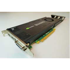 DELL nVidia QUADRO K4000 Kepler 3GB GDDR5 PCI-E karte, 768 CUDA kodolu, izcila profesionālās darbstacijas grafiskā karte, Dell P/N:D5R4G, CN3GX (atjaunota)