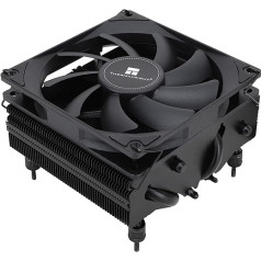 Thermalright AXP90-X53 Black Low Profile CPU Air Cooler, 53 mm Height, TL-9015B Slin PWM Fan, AGHP Technology, for AMD AM4/Intel 1150/1151/1155/1156/1200