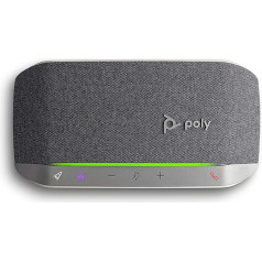 Poly - Sync 20 Bluetooth/USB-C Conference Speaker - Portable Handsfree - Noise and Echo Cancellation - Connect to Mobile Phones or Computers - Teams (Certified), Zoom