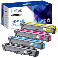 LxTek Purify TN241 TN245 Saderīgs ar Brother MFC 9142 CDN TN-241 TN-245 TN242 TN246 Toneris Brother MFC-9332CDW Toneris MFC-9142CDN HL-3142CW DCP-9022CDW DCP-9017CDW MFC-9140CDN (Iepakojumā 4)