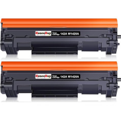 HenceBuy 142a toneris juodas (su mikroschema), skirtas HP 142A W1420A tonerio kasetei, suderinamas su HP Laserjet M110w M110 HP Laserjet MFP M140w M140 MFP M139 spausdintuvu (2 juodos spalvos)