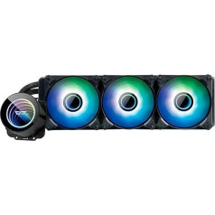 darkFlash DX360 V2.6 PC ūdens dzesēšana ARGB 3x 120 x 120 Black