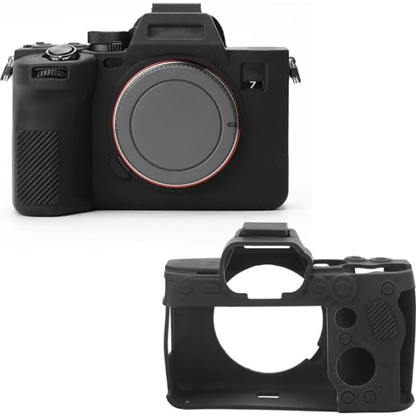 VBESTLIFE Black Camera Case for Sony A74 A7IV Digital Camera Silicone Anti-Scratch