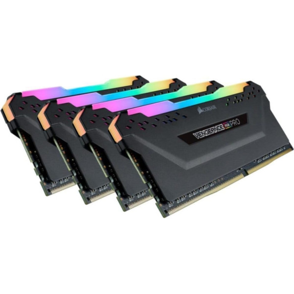 Corsair Vengeance RGB Pro 32GB (4x8GB) DDR4 3600 (PC4-28800) C16 galddatora atmiņa - melna