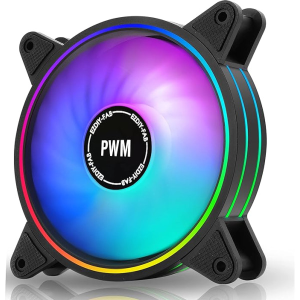 EZDIY-FAB Moonlight 120mm RGB PWM ventilators - 1 iepakojums