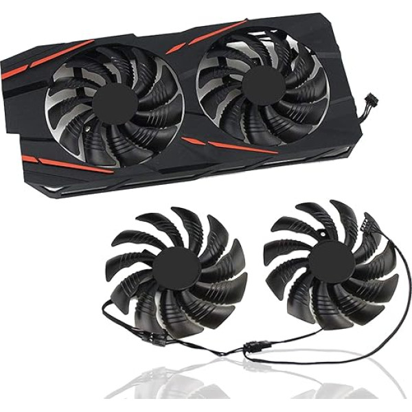 Dotodo 88MM T129215SU TPLD9210S12HH 4-pin grafiskās kartes dzesēšanas ventilators Gigabyte GTX 1050 1050 1060 1070 960 RX 470 480 570 580 ventilators nomainīt dzesētāju (Grafiskās kartes ventilators AA)