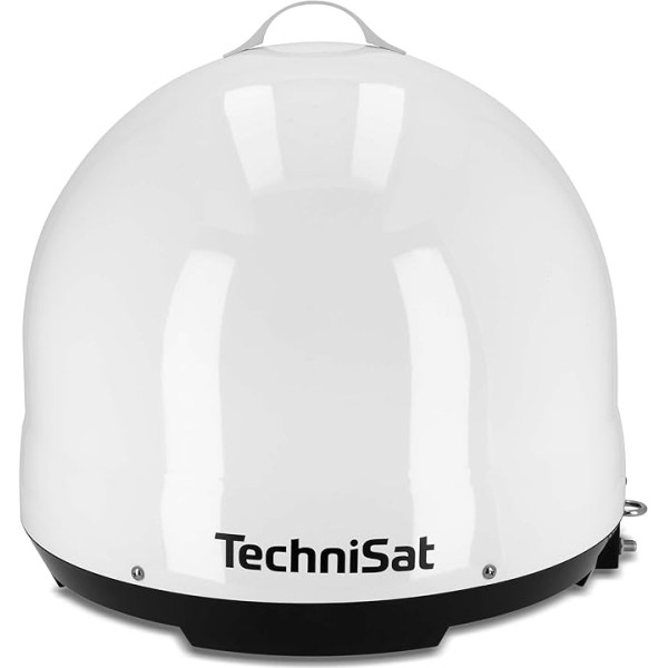 TechniSat Skyrider Dome ISI mobilā satelīta sistēma kempingam/motorhomei (automātiskais satelīta šķīvis, optimizēts Astra 19,2°, viens LNB, aizsargājošs pārsegs, savienojums tikai ar vienu kabeli)