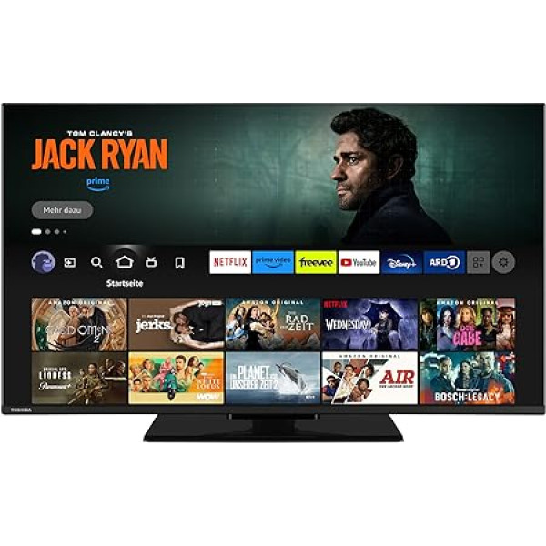 Toshiba 43 collu Fire TV (Full HD, HDR, Smart TV, trīskāršs uztvērējs, iebūvēts Alexa, Bluetooth) 43LF3F63DAZ