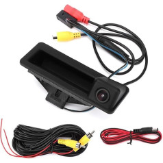 Dingln aizmugures skata kamera DC12V IP66 Mini auto bagāžas nodalījuma rokturis aizmugures skata 170 grādu aizmugures skata kamera, kas piemērota 3. sērijas E90 E91 E92 E93 E93