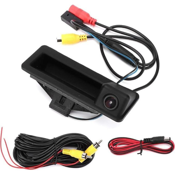 Dingln aizmugures skata kamera DC12V IP66 Mini auto bagāžas nodalījuma rokturis aizmugures skata 170 grādu aizmugures skata kamera, kas piemērota 3. sērijas E90 E91 E92 E93 E93