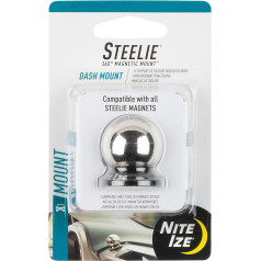 Nite Ize Ize STDM-11-R7 NI-STDM-11-R7 Steelie Kugelhalterung Handy-Kfz-Halterung Magnetbefestigung, Dash Ball, Silber