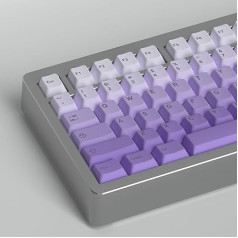 PBT Gradient Keycaps 125 taustiņi Cherry Profile Heat Sublimation Keycap priekš Mx Cherry mehāniskās tastatūras (Cyan Gradient)