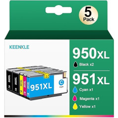 KEENKLE 950XL 951XL tintes kasetnes, kas saderīgas ar HP Officejet Pro 8610 8620 8600 8600 Plus 8100 8630 8640 8660 8615 8625 251dw 271dw printeri