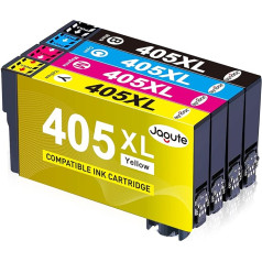 Jagute 405XL printeru kasetnes Epson 405 tintes kasetņu aizstājējs, kas saderīgs ar Epson Workforce Pro WF-3820DWF WF-3825DWF WF-4830DTWF WF-4820DWF WF-4825DWF WF-4820DWF WF-4825DWF WF-7840DTWF WF-7830DTWF WF-7835DTWF