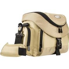 Mantona Premium Camera Shoulder Bag - Sand/Black