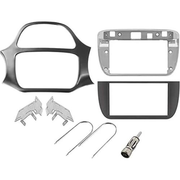 Sound way - 2 DIN radio priekšējā paneļa montāžas rāmja adaptera komplekts, kas saderīgs ar Fiat Punto/Punto Evo - 2D-EVO