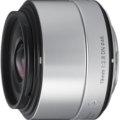 Sigma 19mm f/2.8 DN MFT Fit objektīvs - sudraba krāsā