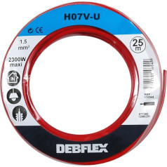 Debflex 110344 HO7V-U 1,5 25 m spoles sarkans