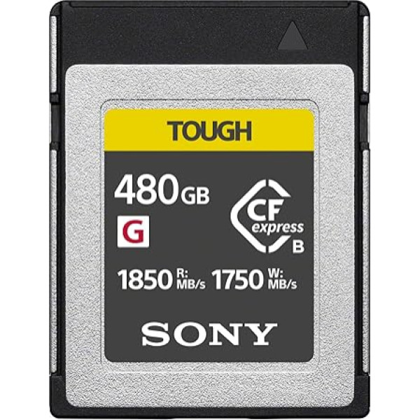 Sony CEB-G480T Карта памяти Compact Flash Express Tough 480 ГБ 1750 МБ/с идеально подходит для записи RAW и видео 4k с высокой скоростью передачи данных