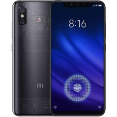 Xiaomi MZB7000EU Mi 8 Pro viedtālrunis 15, 9 cm (6, 26 Zoll), 8+128Gb, Dual Kamera 12 MP, Fingerabdrucksensor im Display Trasparent Schwarz