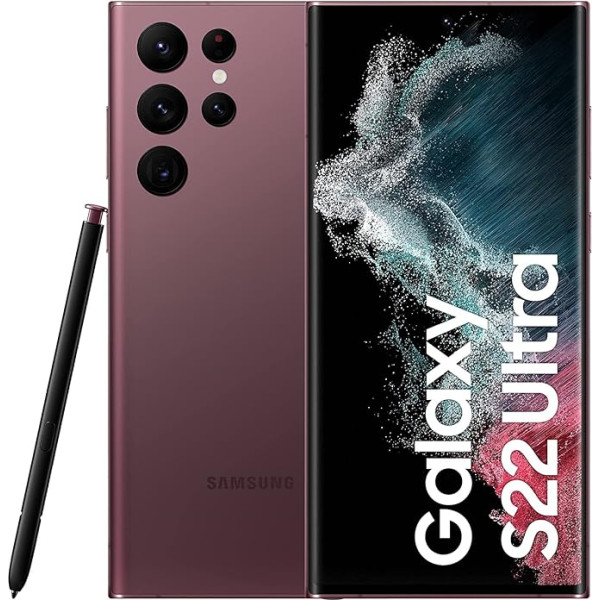 Samsung S908B/DS Galaxy S22 Ultra 5G, Dual, 256GB, 12GB RAM, bordo krāsā