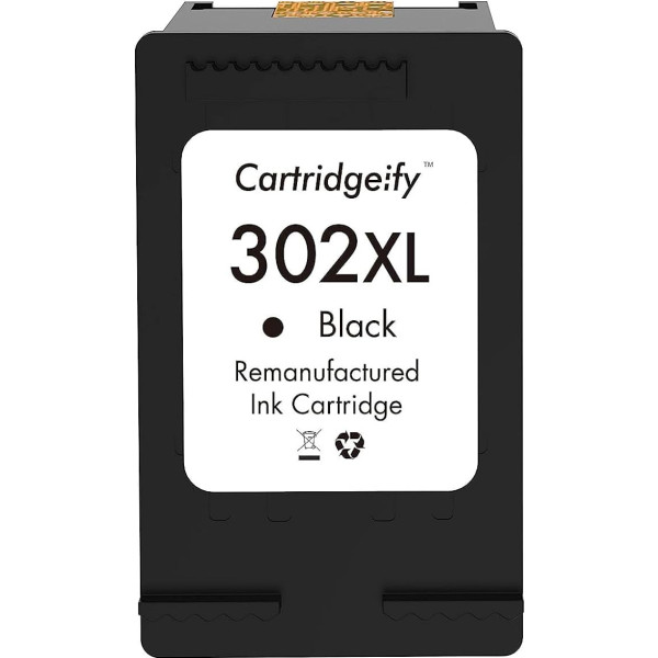 Cartridgeify 302 XL juodos spalvos spausdintuvo kasetės, suderinamos su HP 302 302XL kasetėmis, skirtomis 