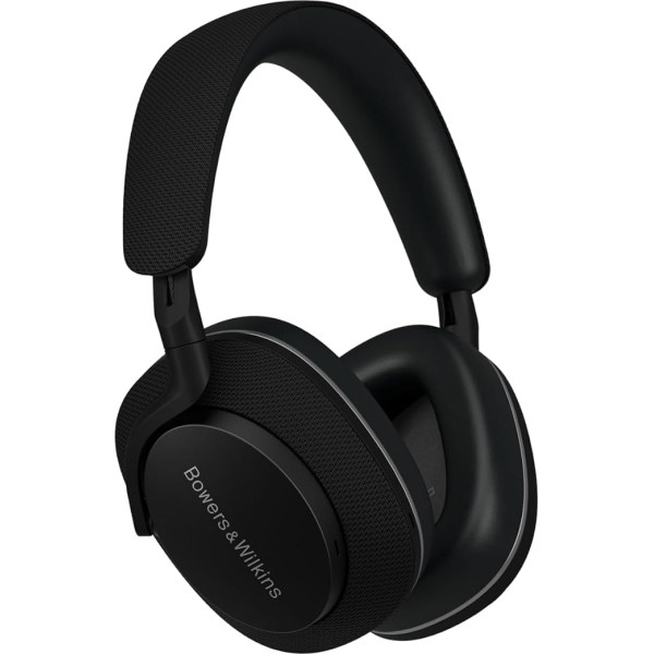 Bowers & Wilkins PX7 S2e trokšņu slāpēšanas bezvadu austiņas austiņām pāri ausīm Qualcomm aptX™ Adaptīvā un ātrā uzlāde, 30 stundu atskaņošana, seši iebūvēti mikrofoni, kokogles melna krāsa