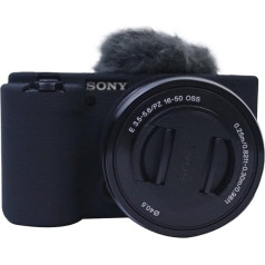 Silicone Gel Camera Case for Sony ZV-E10, black, Casual daypack