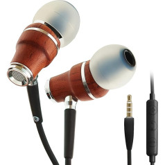 Symphonized NRG X In-Ear austiņas - Premium klases dārgmetāla austiņas ar mikrofonu un skaļuma regulēšanas funkciju - trokšņu izolējošas austiņas mājām un ceļojumiem (melnas)