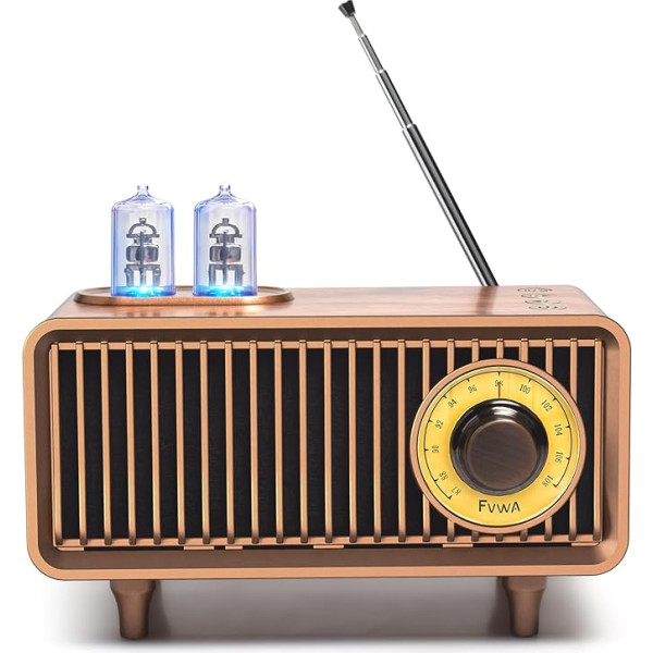 COLSUR Retro Bluetooth skaļrunis, āra pārnēsājamais Vintage skaļrunis ar FM radio, uzlādējams bezvadu skaļrunis ar klasisku retro stilu, atbalsta TF karti/AUX/USB, MP3 atskaņotājs