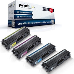 Print-Klex 4X saderīgas tintes kasetnes printeriem Brother L869 0CDW L890/0CDW/423BK 423 °C 423 m 423Y - melns, zils, sarkans, dzeltens - Color Plus Series