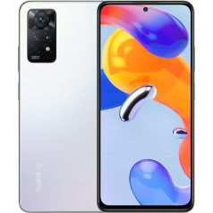 Xiaomi Redmi Note 11 Pro 5G viedtālrunis 6,67 collu FHD+ AMOLED DotDisplay, 120Hz FHD+ AMOLED DotDisplay, 67W Turbo uzlāde 8G+128GB Polar White [Global Version]