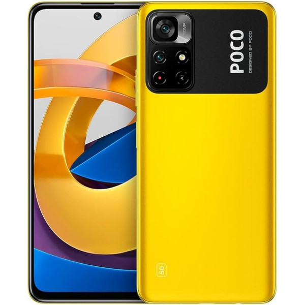 Xiaomi Poco M4 Pro 5G viedtālrunis 64 GB, 4 GB RAM, Dual SIM, dzeltens