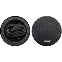 Roadstar PS1635 Automobiļa skaļrunis 16 cm koaksiālais 3-virzienu audio 2 skaļruņi PMPO 80W 89dB 80-20000Hz melns