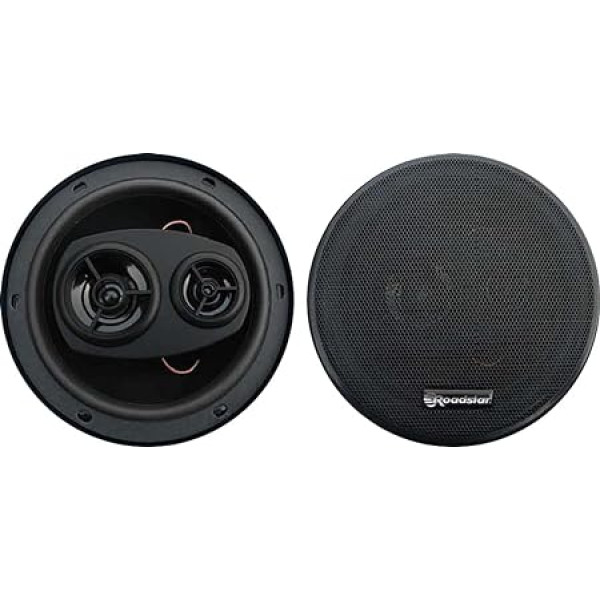 Roadstar PS1635 Automobiļa skaļrunis 16 cm koaksiālais 3-virzienu audio 2 skaļruņi PMPO 80W 89dB 80-20000Hz melns