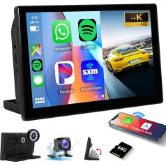 RDS 1 DIN auto radio ar Bluetooth Stereo auto 5,1 collu IPS skārienjūtīgais ekrāns Auto MP5 atskaņotājs ar Bluetooth brīvroku mikrofonu Auto radio ar atpakaļgaitas kameru