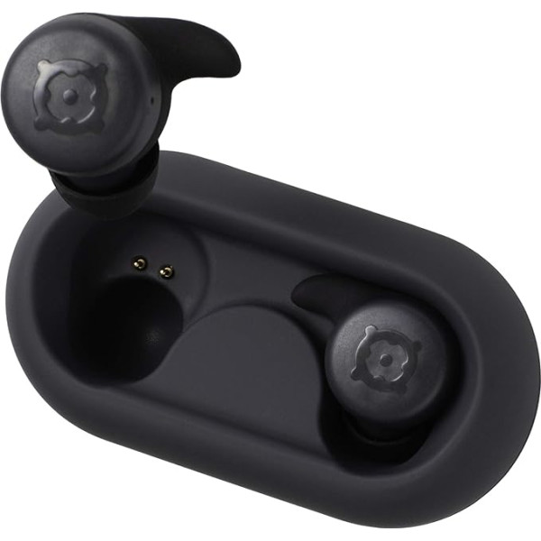 Boompods Boombuds X True Wireless Bluetooth austiņas, bezvadu austiņas, TWS In-Ear austiņas ar mikrofonu, IPX6 aizsardzība, 4 stundu atskaņošanas laiks, grafīta krāsā