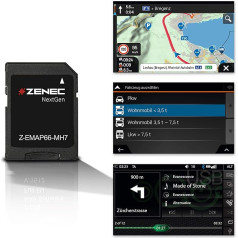 ZENEC Z-EMAP66-MH7: Micro SD karte ar motorhome navigāciju ZENEC autoradijiem/multimēdiju sistēmām Z-E3766, Z-N965, Z-N966, 3-D kartes Eiropai, kempinga P.O.I. motorhome, TMC