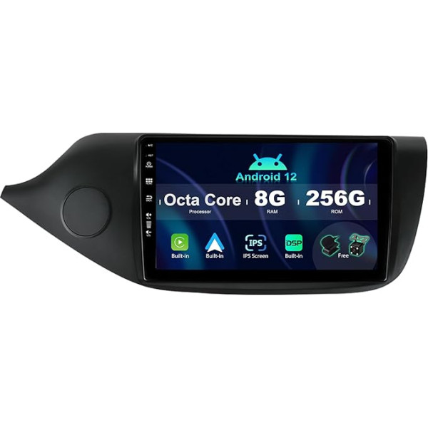 SXAUTO ¦8G+256G ¦ Android 12 IPS Auto Radio priekš Kia CEE'd CEED JD (2012-2018) - Iebūvēts Carplay/Android Car/DSP - LED kamera + MIC - DAB stūres kontrole Fast Boot 360-CAM WiFi - 2 DIN 9 collas