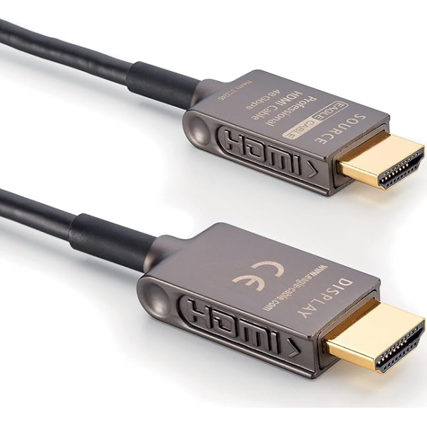 Eagle Cable by INAKUSTIK - 313245002 - Deluxe Ultra High Speed HDMI 2.1 kabelis | 2 m | 48 Gbps | optiskais kabelis | UHD 10K @ 120Hz | Profesionāls mājas kino un spēļu kino | HDR10+ | eARC (Audio Return)