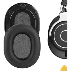 Geekria QuickFit rezerves austiņu spilventiņi austiņām Audio-Technica ATH-M70X austiņu spilventiņi austiņu austiņu spilventiņi austiņu uzlikām austiņu uzlikām austiņu uzlikām remonta detaļas (melnas)