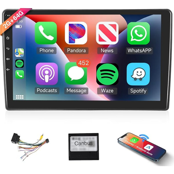 Podofo Carplay Autoradio für Citroen C5 2013-2016, 10.1