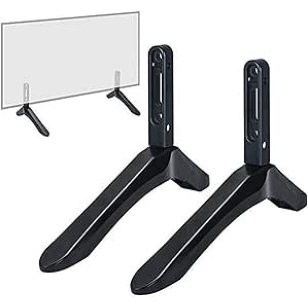 kyaoayo TV Stand Legs, Universal TV Stand Compatible, TV Base Base Feet, TV Mount, TV Mounts & Stand, TV Stand Bracket Legs with Screws, for 32 to 65 Inch Screen (a)