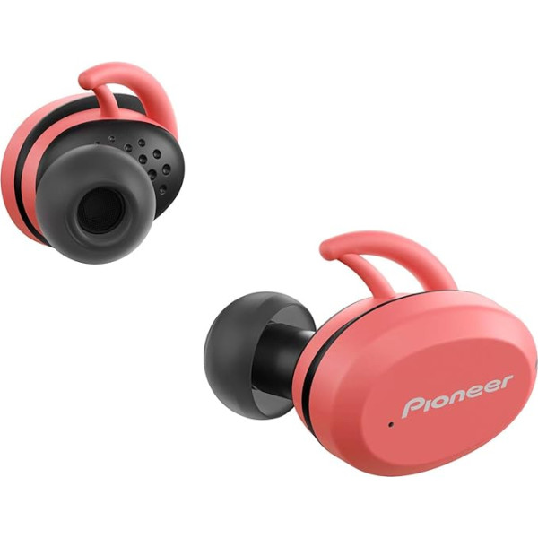 Pioneer SE-E9TW-H Bezvadu sporta austiņas pelēkas Bluetooth 5.0 rozā versijas