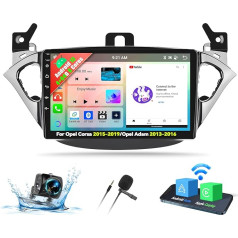 OiLiehu 4+64G 8 Kern Android 13 Autoradio 2din für Opel Corsa 2015-2019/Opel Adam 2013-2016 CarPlay Android Auto Autoradio Mit Bildschirm 9 Zoll Unterstützung Bluetooth GPS FM RDS WiFi DSP/EQ