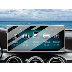 ZCLINKO saderīgs ar Mercedes-Benz C-Class W205 2018-2020 Car Transparent Navigation Screen Protector, 9H Screen Protector Film Made of Update Tempered Glass Screen Protector Accessories 10.25 Inch