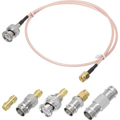 Карта поиска RG316 Koaxialkabel, SMA-Stecker auf BNC-Stecker mit Adapter, verlustarmes RF-Koaxialkabel, 4 m, Orange, 1 Stück