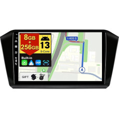 BXLIYER - [8G+256G] - Android 13 IPS Autoradio für VW Passat B8 Magotan (2016-2020) - Kabellos CarPlay/Android Auto/DSP - Kamera & MIC - 10.1 Zoll 2 Din - DAB Lenkradsteuerung Fast-Boot 360-CAM WiFi