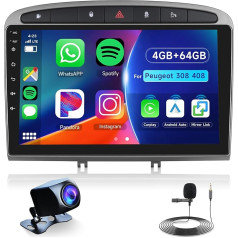 Hodozzy 4G + 64G auto radio Peugeot 308 408 2010-2016 Android 8 Core 9