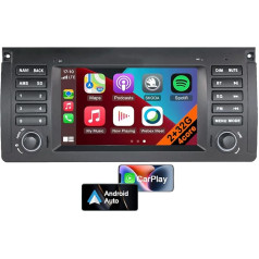 7 collu Android 13 autoradio BMW 5. sērijas E39 automašīnai, multimediju atskaņotājs ar CarPlay, Android Car, atbalsta dalītu ekrānu, stūres vadības ierīci, DSP, Bluetooth (4core 2GB+32GB)